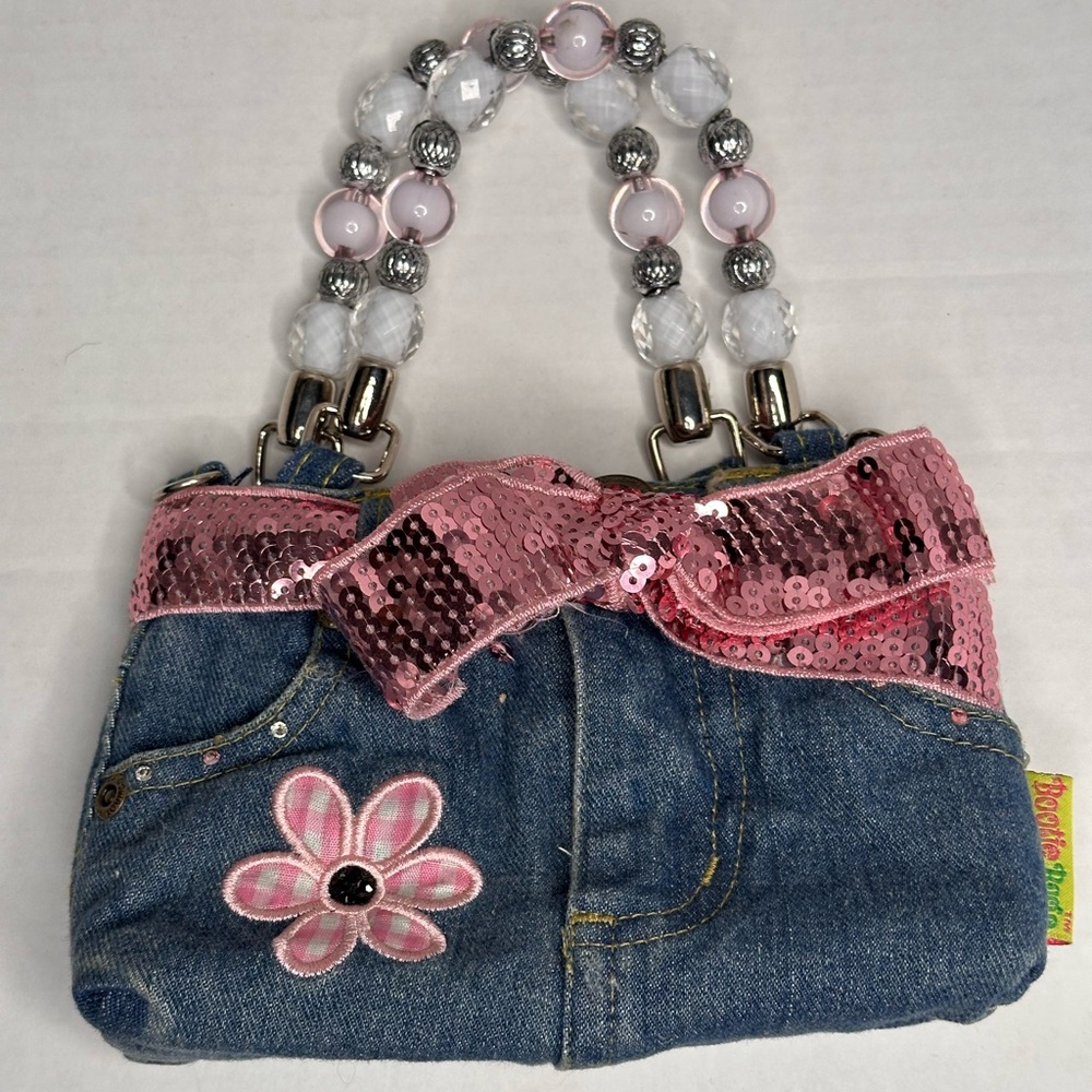 Boogie bags Mini denim booty bag, vintage bag, teen girls bag, designer bag